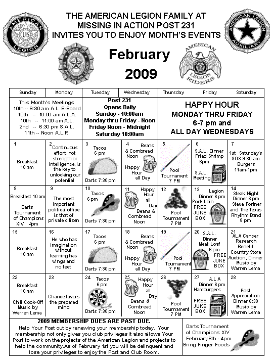 calendar