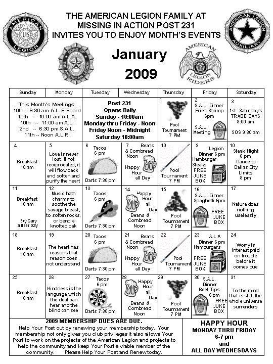 calendar